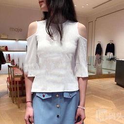 明星同款正肩短袖